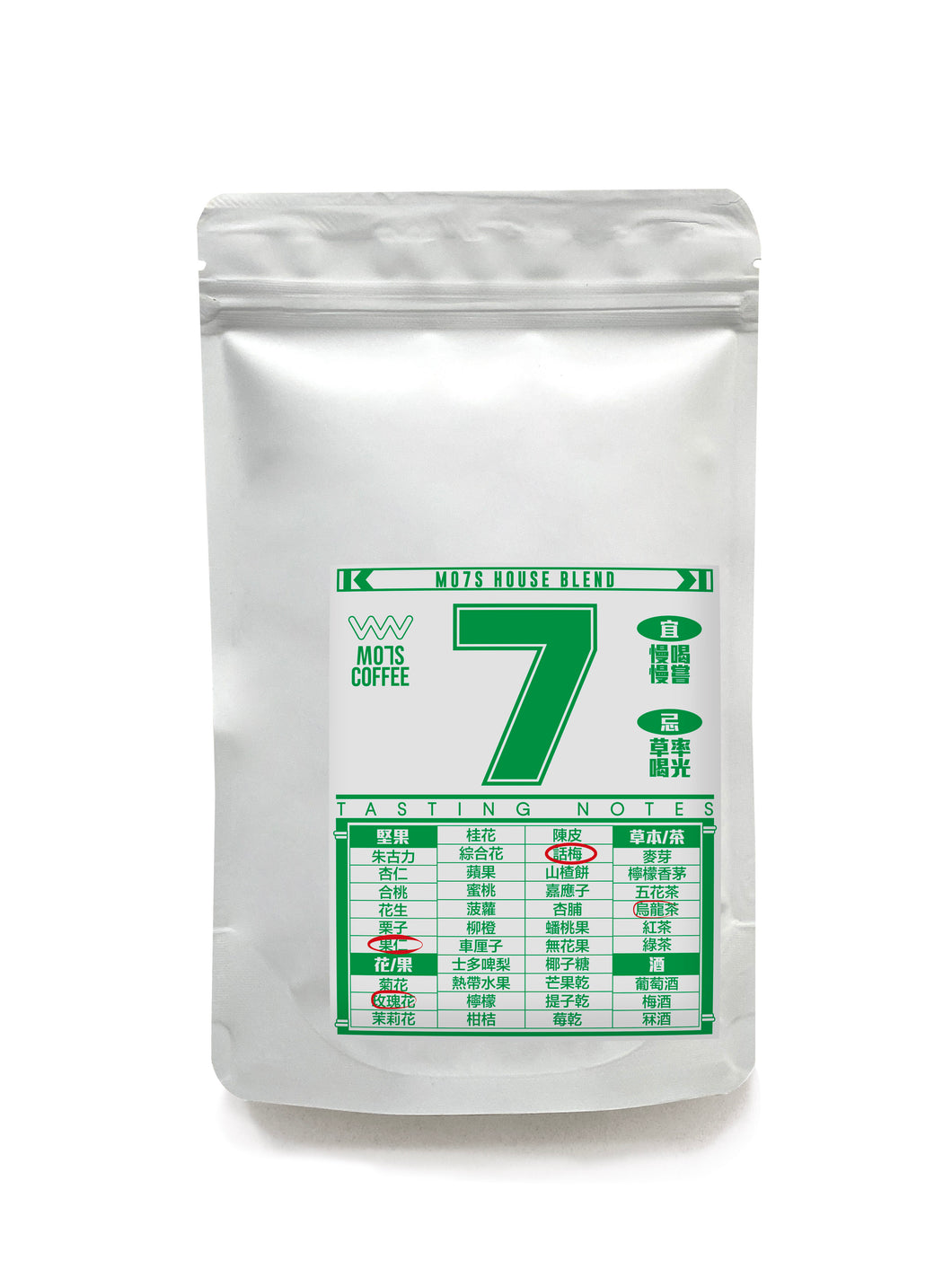 MO7S House Blend [ NUTTY PLUM CANDY ] Coffee Bean【100g】