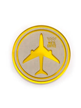 Load image into Gallery viewer, Aeroplane Chess Coaster_YELLOW
